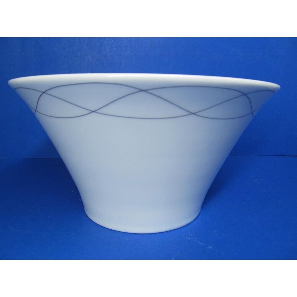 Wedgwood Everyday Platinum Twist 8" Serving Bowl Excellent Condition